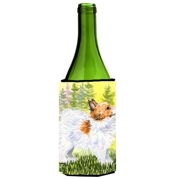 Carolines Treasures Papillon Wine bottle sleeve Hugger - SS1029LITERK