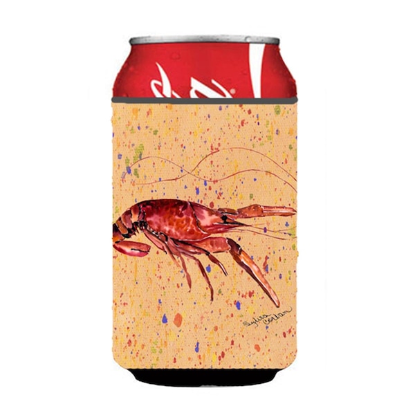 Carolines Treasures Crawfish On Coral Can Or Bottle  Hugger - 8468CC