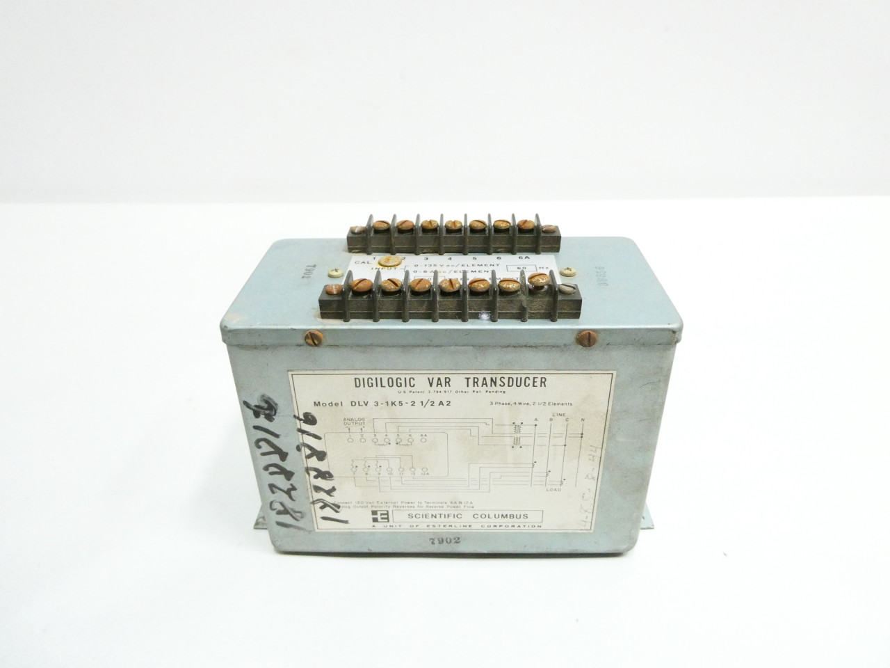 SCIENTIFIC COLUMBUS DLV 3-1K5-21/2A2 DIGILOGIC VAR ELECTRONIC TRANSDUCER