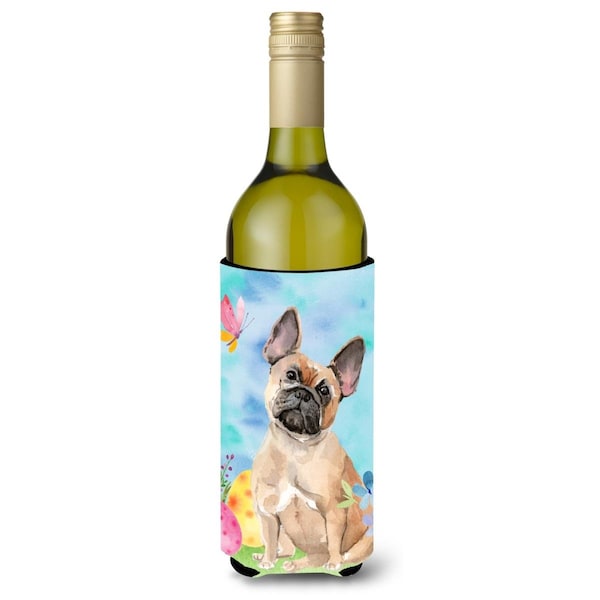 Carolines Treasures Fawn French Bulldog Easter Wine Bottle Beverge Insulator Hugger - BB9637LITERK
