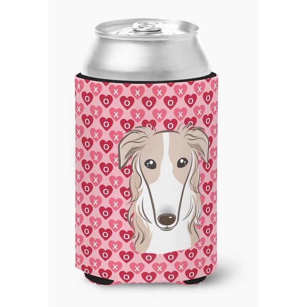 Carolines Treasures Borzoi Hearts Can or Bottle Hugger - BB5298CC