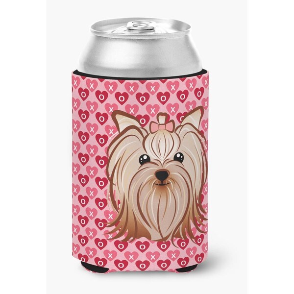 Carolines Treasures Yorkie Yorkishire Terrier Hearts Can or Bottle Hugger - BB5274CC