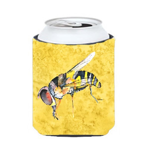 Carolines Treasures Bee On Yellow Can Or bottle sleeve Hugger - 12 oz. - 8851CC