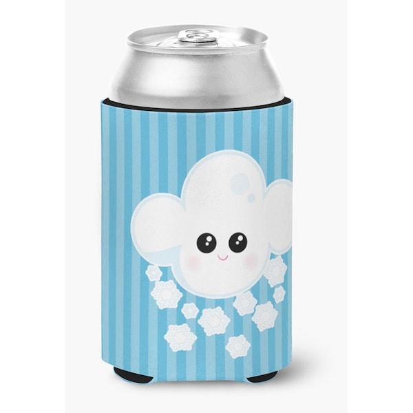 Carolines Treasures Weather Snowing Face Can or Bottle Hugger - BB7158CC