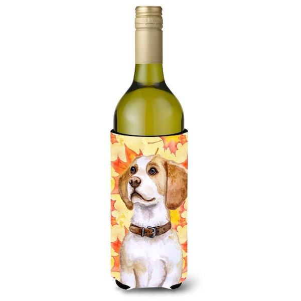 Carolines Treasures Beagle Fall Wine Bottle Beverge Insulator Hugger - BB9947LITERK