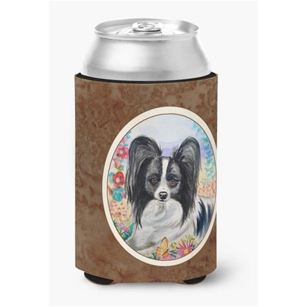 Carolines Treasures Papillon Can or Bottle Hugger, 0.25 x 4 x 5.5 in. - 7273CC