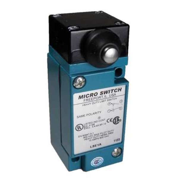 Interruptor de límite resistente de Honeywell, émbolo, 1NC/1NO, 10A @ 600V CA, Ubicación del actuador: Lado - LSE1A