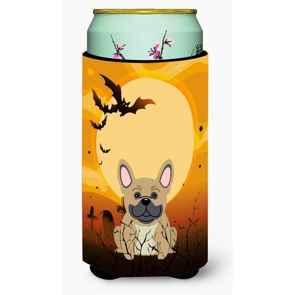 Carolines Treasures Halloween French Bulldog Cream Tall Boy Beverage Insulator Hugger - BB4276TBC