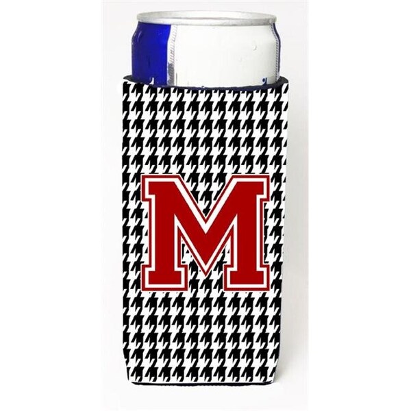 Carolines Treasures Carolines Treasures CJ1021-MMUK Houndstooth Letter M Michelob Ultra s For Slim Cans - CJ1021-MMUK