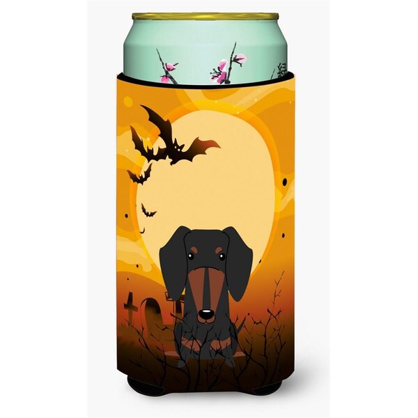 Carolines Treasures Halloween Dachshund Black and Tan Tall Boy Beverage Insulator Hugger - BB4398TBC
