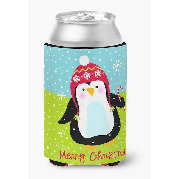 Carolines Treasures Merry Christmas Happy Penguin Can or Bottle Hugger - VHA3015CC