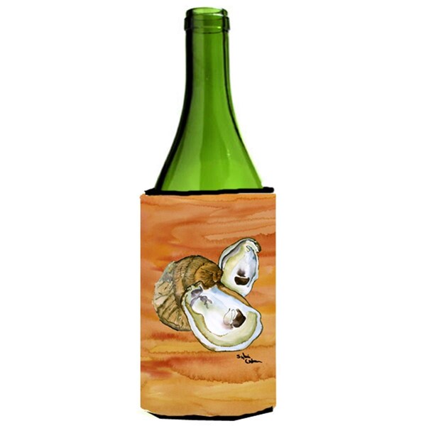 Carolines Treasures Oyster Spicy Hot Wine Bottle   Hugger - 8142LITERK