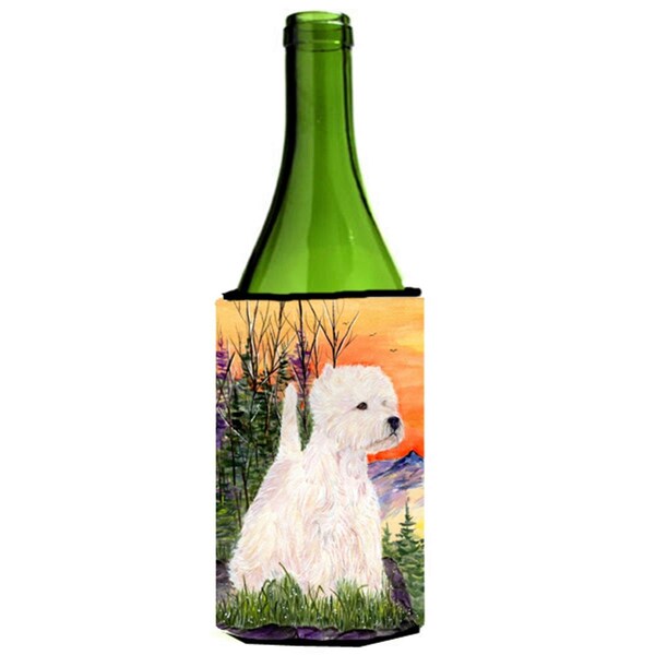 Carolines Treasures Westie Wine bottle sleeve Hugger - SS1013LITERK