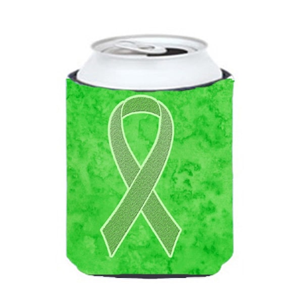 Carolines Treasures Lime Green Ribbon for Lymphoma Cancer Awareness Can or Bottle Hugger- 12 Oz. - AN1212CC