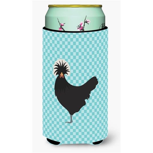 Carolines Treasures Carolines Treasures BB8008TBC Polish Poland Chicken Blue Check Tall Boy Beverage Insulator Hugger - BB8008TBC