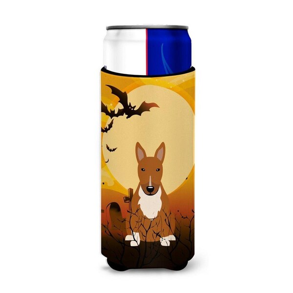 Carolines Treasures Halloween Bull Terrier Red Michelob Ultra Hugger for Slim Cans - BB4400MUK