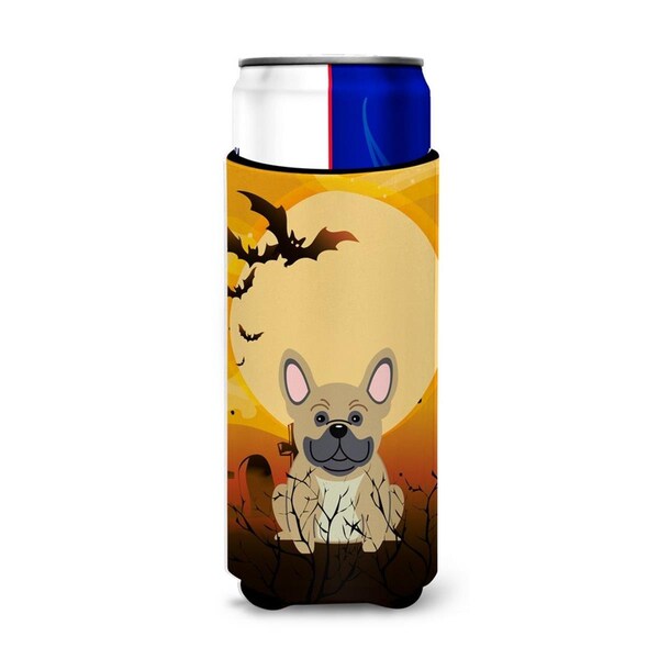 Carolines Treasures Halloween French Bulldog Cream Michelob Ultra Hugger for Slim Cans - BB4276MUK