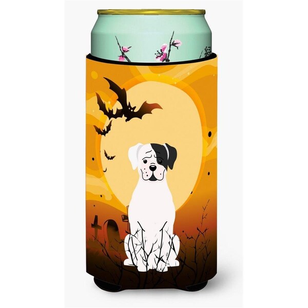 Carolines Treasures Halloween White Boxer Cooper Tall Boy Beverage Insulator Hugger - BB4380TBC