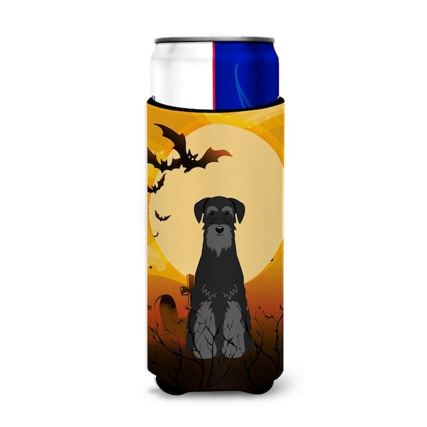Carolines Treasures Halloween Standard Schnauzer Black Michelob Ultra Hugger for Slim Cans - BB4298MUK