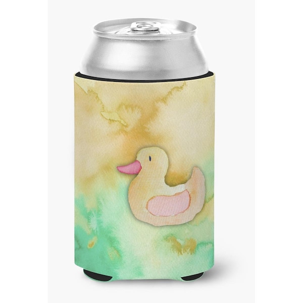 Carolines Treasures Rubber Duckie Watercolor Can or Bottle Hugger - BB7351CC