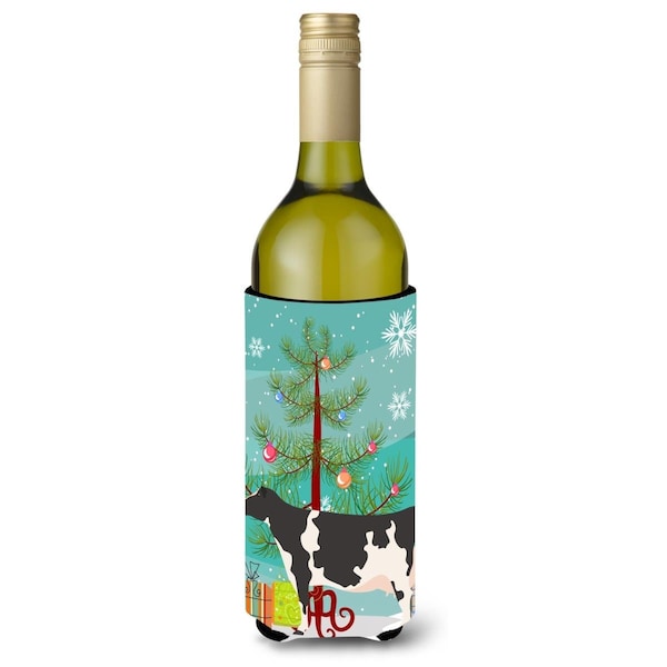 Carolines Treasures Holstein Cow Christmas Wine Bottle Beverge Insulator Hugger - BB9189LITERK
