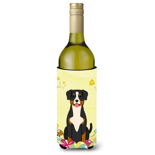 Carolines Treasures Easter Eggs Entlebucher Wine Bottle Beverge Insulator Hugger - BB6038LITERK