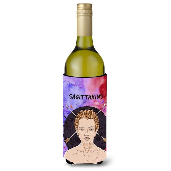 Carolines Treasures Sagittarius Zodiac Sign Wine Bottle Beverge Insulator Hugger - BB7325LITERK