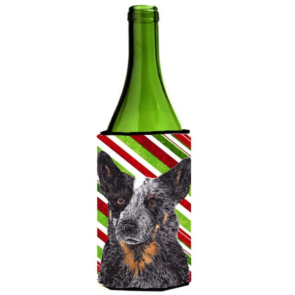 Carolines Treasures Australian Cattle Dog Holiday Christmas Wine bottle sleeve Hugger - 24 oz. - SC9356LITERK