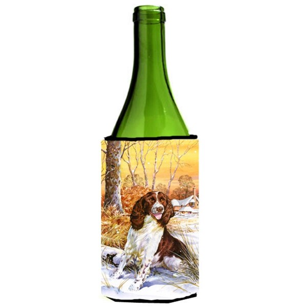 Carolines Treasures Springer Spaniel by Don Squires Wine Bottle Can cooler Hugger - SDSQ0388LITERK