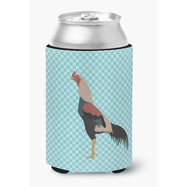 Carolines Treasures Kulang Chicken Blue Check Can or Bottle Hugger - BB8012CC