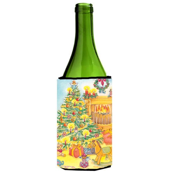 Carolines Treasures Toys Around the Christmas Tree Wine Bottle Can cooler Hugger - APH2024LITERK