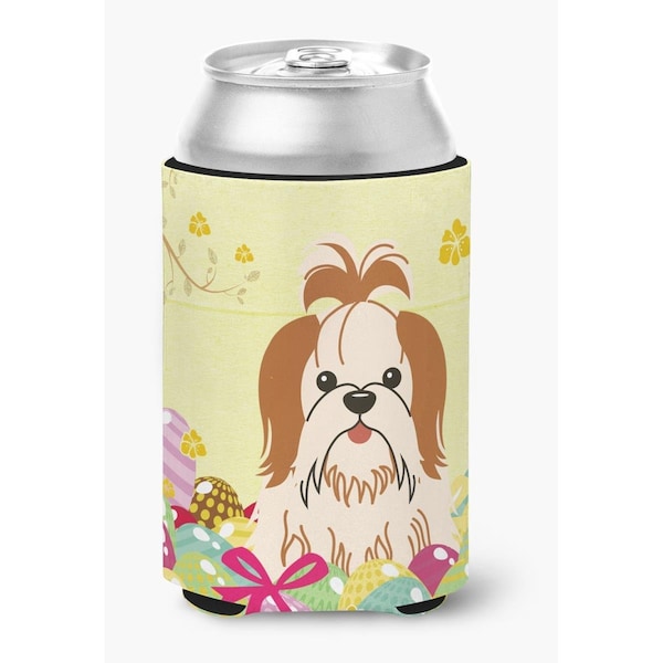 Carolines Treasures Easter Eggs Shih Tzu Red White Can or Bottle Hugger - BB6087CC