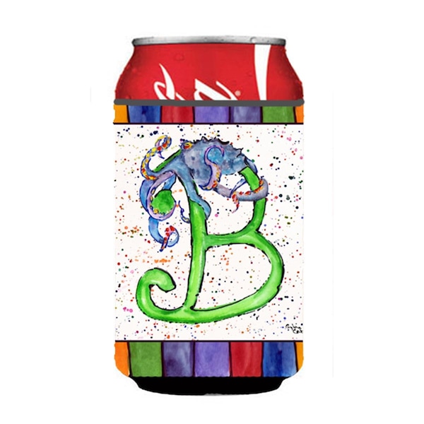 Carolines Treasures Letter B With Octupus Can Or Bottle  Hugger - 8425-BCC
