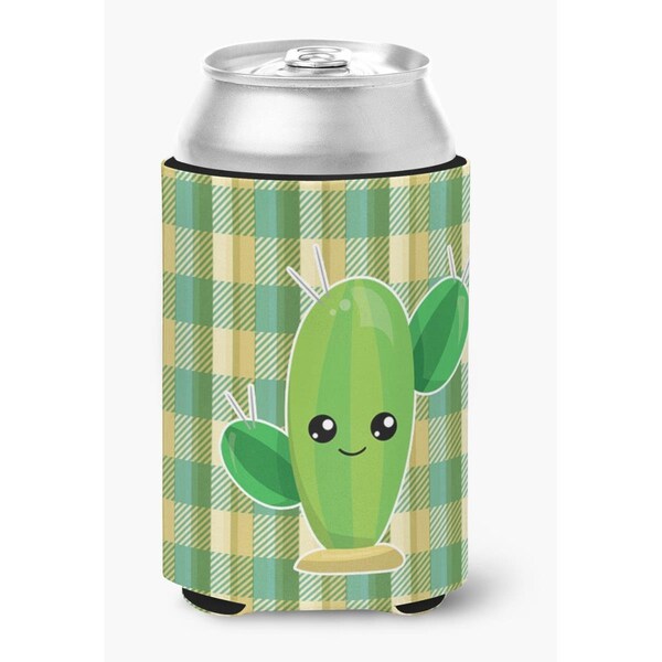 Carolines Treasures Cactus Plaid Can or Bottle Hugger - BB6852CC