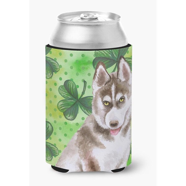 Carolines Treasures Siberian Husky Grey St.Patricks Can or Bottle Hugger - BB9870CC