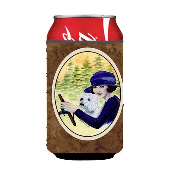 Carolines Treasures Woman Driving With Her Westie Can Or bottle sleeve Hugger - 12 oz. - SS8532CC