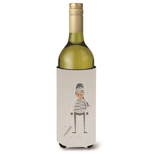 Carolines Treasures Alphabet Z for Zebra Wine Bottle Beverge Insulator Hugger - BB5751LITERK