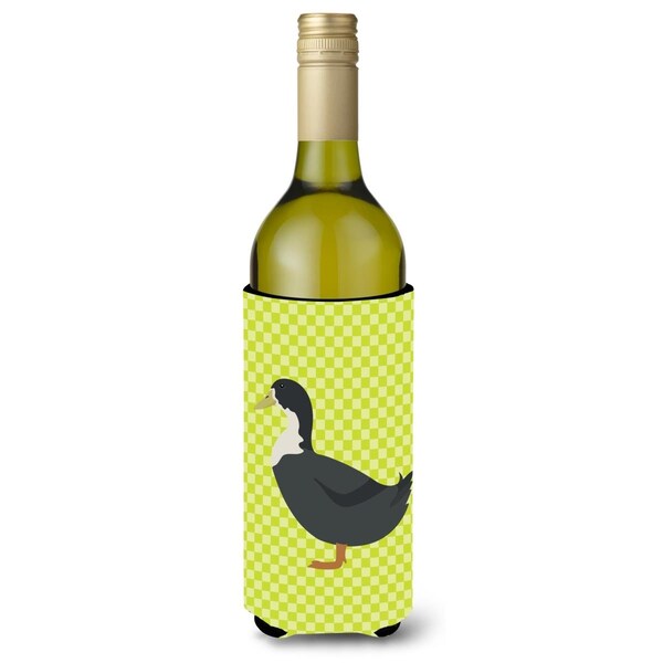 Carolines Treasures Blue Swedish Duck Green Wine Bottle Beverge Insulator Hugger - BB7688LITERK