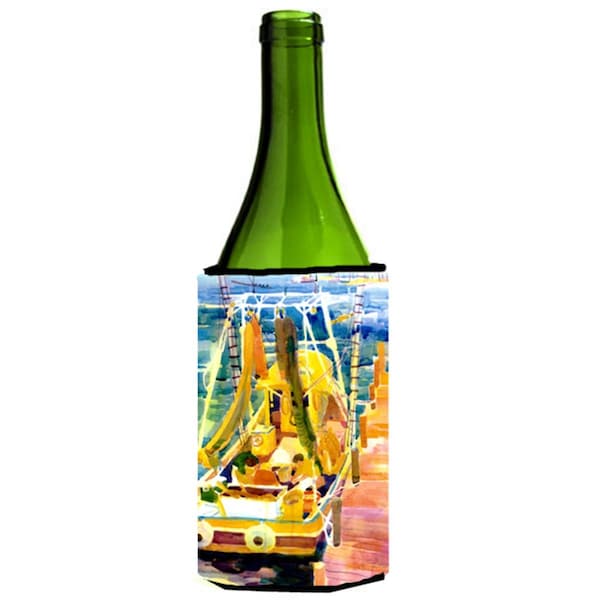 Carolines Treasures Shrimp Boats Wine Bottle  Hugger - 24 oz. - 6022LITERK