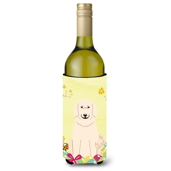 Carolines Treasures Easter Eggs Great Pyrenese Wine Bottle Beverge Insulator Hugger - BB6083LITERK