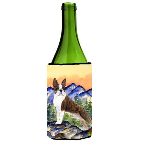 Carolines Treasures Boston Terrier Wine bottle sleeve Hugger - SS8162LITERK