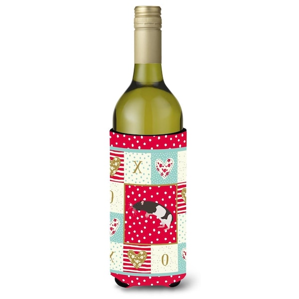 Carolines Treasures 24 oz Tailless Rat Love Wine Bottle Hugger - CK5464LITERK