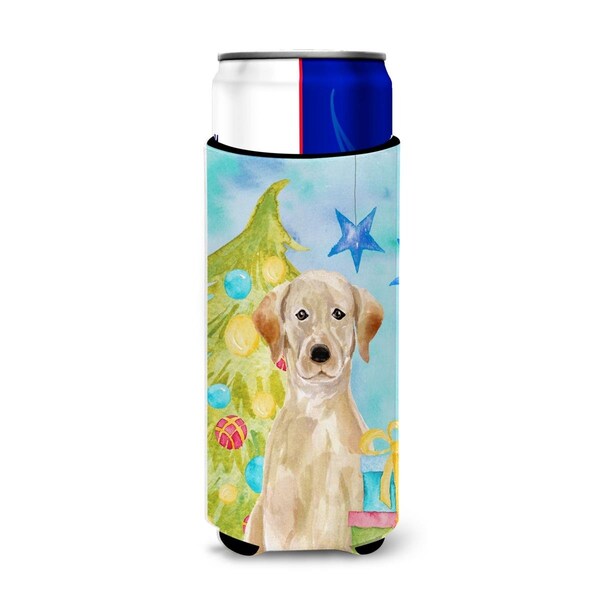 Carolines Treasures Yellow Labrador Christmas Michelob Ultra Hugger for Slim Cans - BB9401MUK