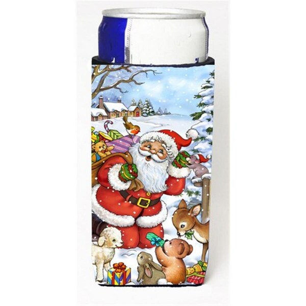 Carolines Treasures Christmas Santa Forrest Friends Michelob Ultra Can coolers for Slim Cans - APH4571MUK