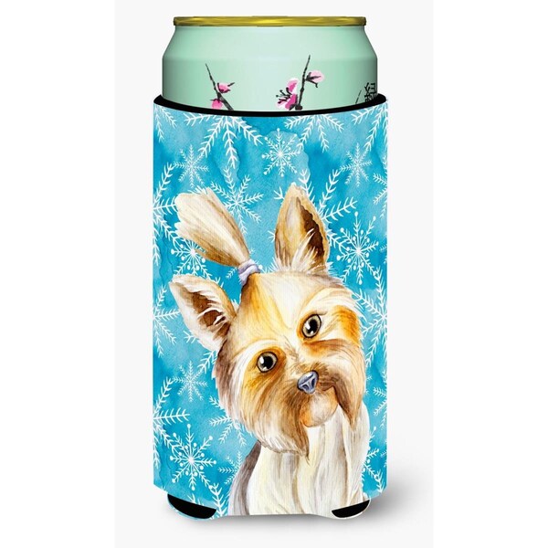 Carolines Treasures Yorkie Yorkshier Terrier Winter Tall Boy Beverage Insulator Hugger - CK1410TBC