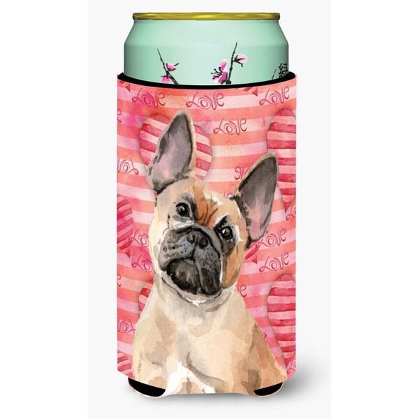 Carolines Treasures Fawn French Bulldog Love Tall Boy Beverage Insulator Hugger - BB9487TBC