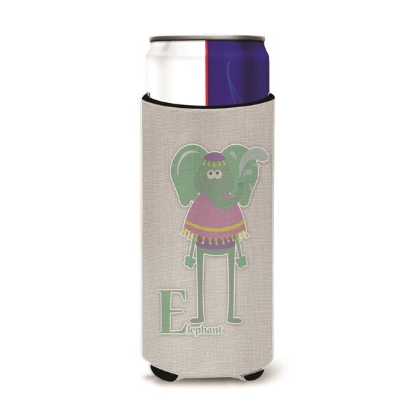 Carolines Treasures Alphabet E for Elephant Michelob Ultra Hugger for Slim Cans - BB5730MUK