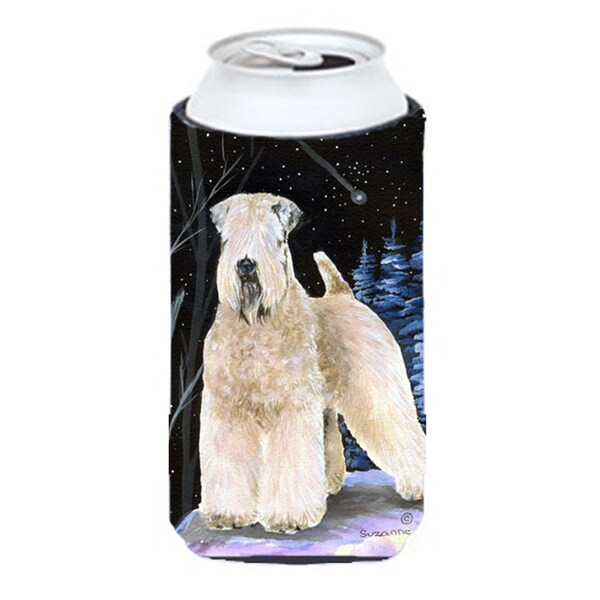 Carolines Treasures Starry Night Wheaten Terrier Soft Coated Tall Boy bottle sleeve Hugger - 22 To 24 oz. - SS8364TBC