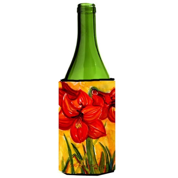 Carolines Treasures Flower - Amaryllis Wine Bottle  Hugger - 24 oz. - 6067LITERK
