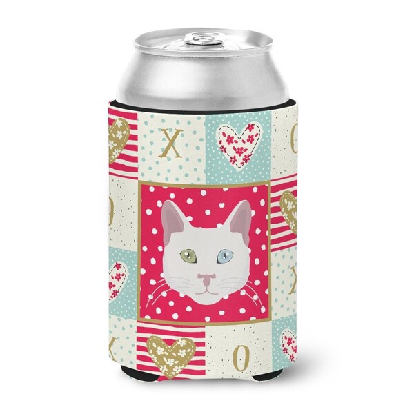 Carolines Treasures 12 oz Khao Manee Cat Love Can or Bottle Hugger - CK5123CC